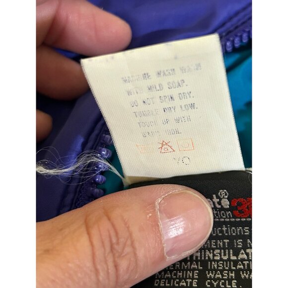 Columbia Ski Snow Jacket Sz Large reversable vintage 90's winter coat - Picture 6 of 15